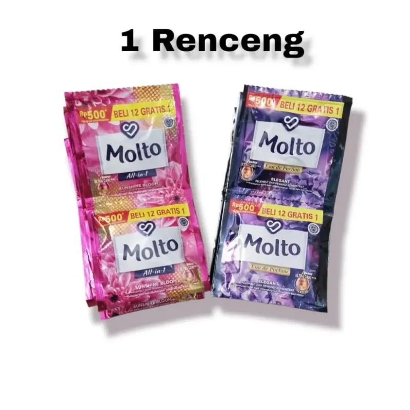 Molto Pewangi Pakaian Renceng (12 Sachet)
